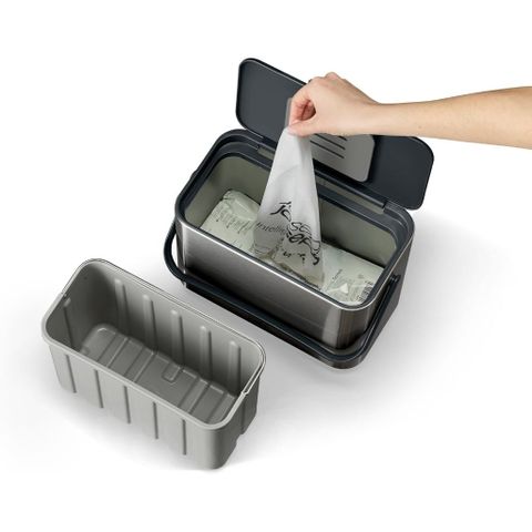 Thùng đựng rác hữu cơ Joseph Joseph 30145 Collect 4L Stainless-steel Food Waste Caddy