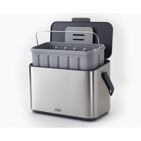 Thùng đựng rác hữu cơ Joseph Joseph 30145 Collect 4L Stainless-steel Food Waste Caddy