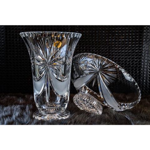 Set Pha lê mài Bohemia 25,5cm (loại 1)