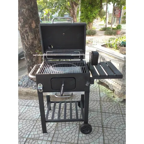Bếp nướng than hoa cao cấp LM528 có mô tơ xoay  2 in 1 new