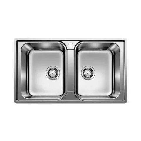 Chậu rửa bát inox 2 hố Blanco Lemis 8-IF 237372