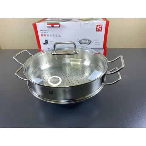 CHẢO TỪ ZWILLING PLUS WOK 32CM KÈM XỬNG HẤP