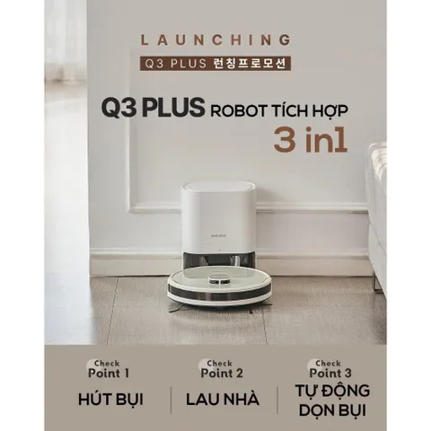 Robot hút bụi lâu nhà Everybot Q3 Plus