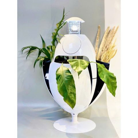THÙNG ĐỰNG ĐỒ KIÊM DECOR 3 NGĂN XOAY 360 ĐỘ HÌNH QUẢ TRỨNG