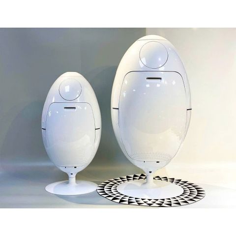 THÙNG ĐỰNG ĐỒ KIÊM DECOR 3 NGĂN XOAY 360 ĐỘ HÌNH QUẢ TRỨNG