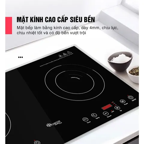 BẾP ĐIỆN TỪ ĐÔI SOWUN SW 1226