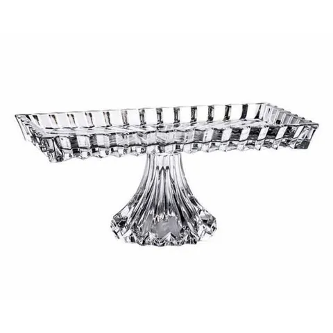 Đĩa hình chữ nhật có chân ROGASKA CROWN JEWEL 35x19 cm