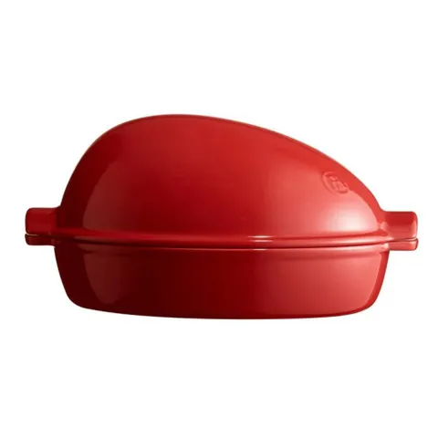 Thố Nướng Có Nắp Cỡ lớn Emile Henry EH348444 41,5 x 27,5 cm Màu Đỏ Burgundy