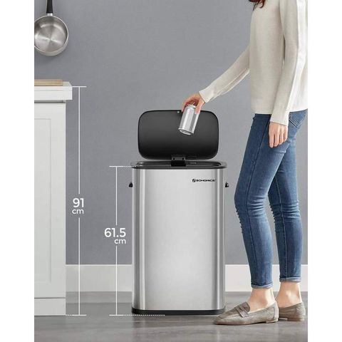 THÙNG RÁC CẢM ỨNG SONGMICS LTB610E50 50 Lít