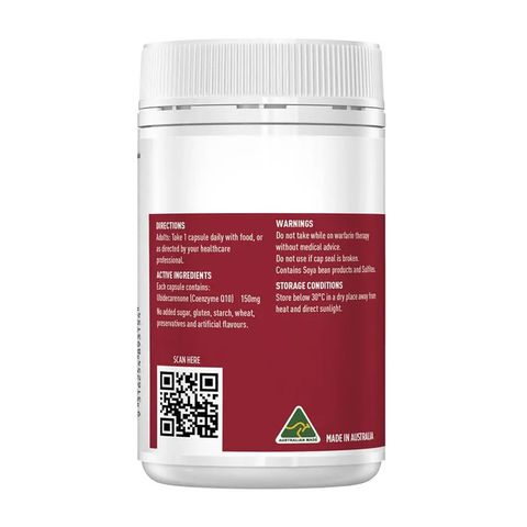 Viên uống hỗ trợ tim mạch - Healthy Care CoEnzyme Q10 150mg - Nhập Úc