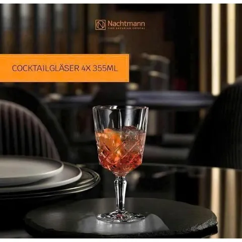 Set 4 ly rượu vang Nachtmann Noblesse 104247, dung tích 355 ml 735120