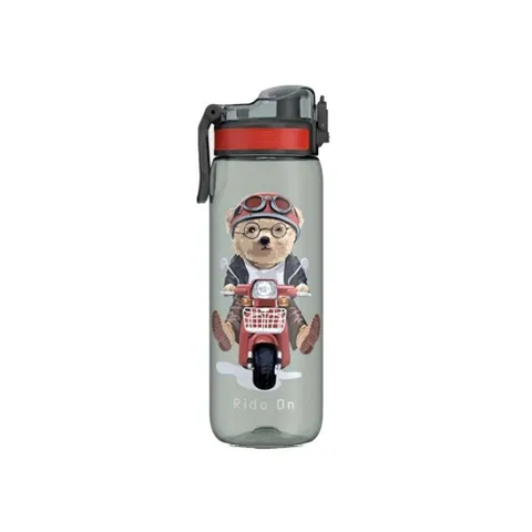Bình nước Renga Tritan Rybo-X Patterned 630ml màu đen con gấu có tay cầm 735183