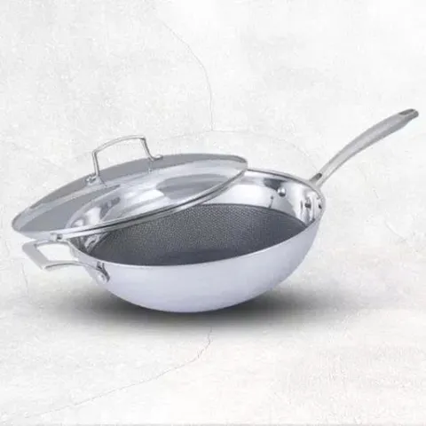 Chảo inox 5 lớp chống dính tổ ong Thụy Sĩ La gourmet Galactic 28cm lòng sâu – 370372 735188