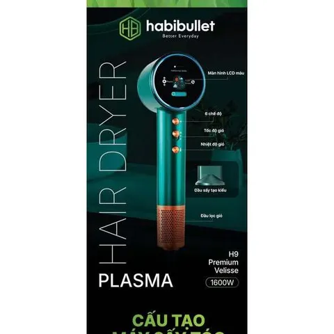 Máy sấy tóc Plasma Habibullet H9 Premium Vilisse 735205