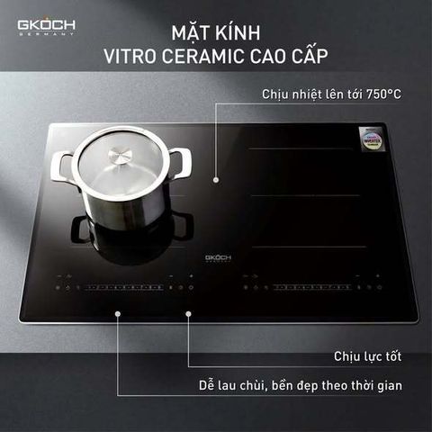 BẾP TỪ CAO CẤP 2 VÙNG NẤU GKÖCH 7372DS2 - 5400W 735224