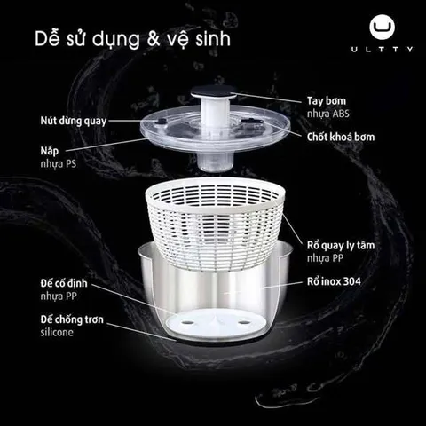 Rổ Quay Rau Cao Cấp ULTTY 735238