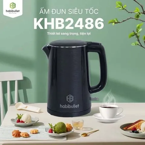 Ấm đun siêu tốc cao cấp Habibullet KHB2486 1,5L 735247