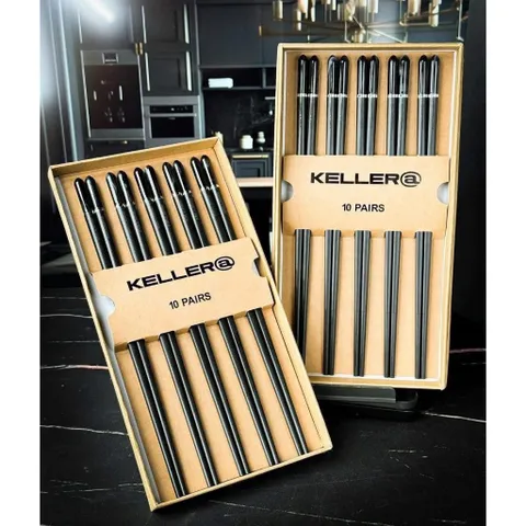 Set 10 Đôi Đũa Chuôi Đá Đen Sang Trọng - Keller@Germany Mẫu Mới T10/2025 735314