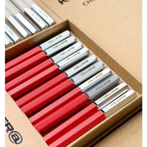 Set 10 đôi đũa chuôi bạc Keller@Germany – Mẫu mới 2025 735337