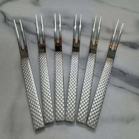 SET 6 DĨA HOA QUẢ INOX 18/10 GUME 735336