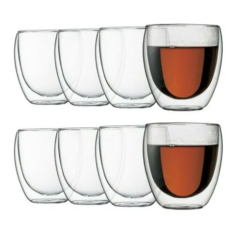 Sét 8 cốc 2 lớp cách nhiệt Bodum Pavina 250ml