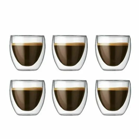 Sét 8 cốc 2 lớp cách nhiệt Bodum Pavina 250ml