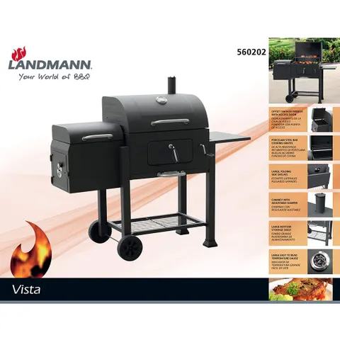 Bếp Nướng Than Hoa Landmann LM212, Nhập Khẩu