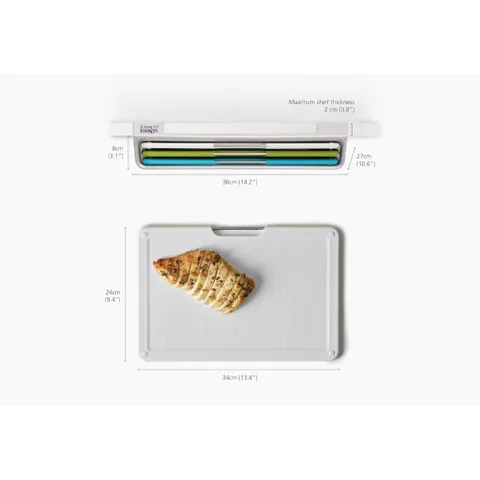 Bộ 3 thớt treo tường Joseph Joseph 60235 Folio Slim (Mcolor)