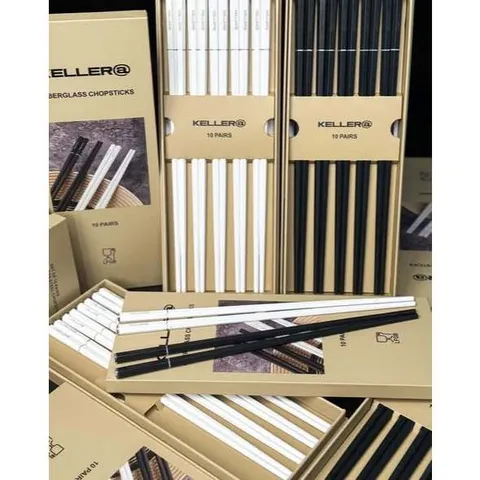 Set 10 đôi đũa Keller@ Germany - Biểu tượng cỏ 4 lá may mắn