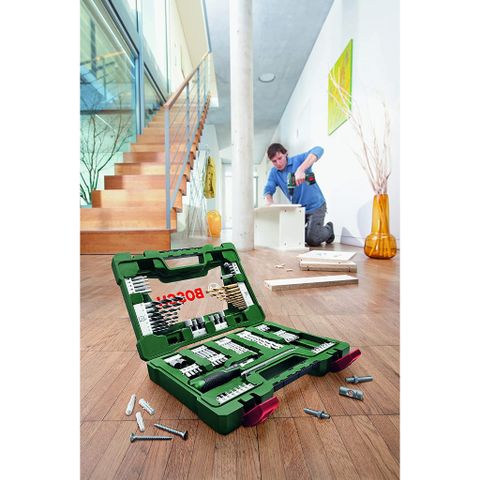 Bộ Phụ Kiện Mũi Khoan Và Tuốc Nơ Vít Bosch 2607017195 – 91 Món