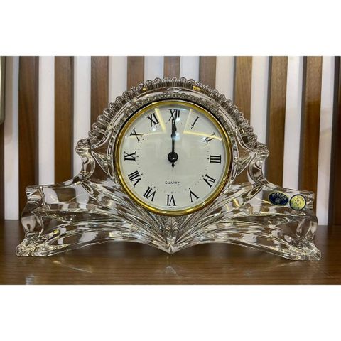 Đồng hồ pha lê cao cấp để bàn Bohemia (cao 16cm x ngang 27cm) - SX tại Séc 735850