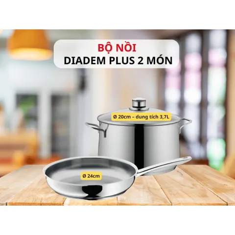 BỘ NỒI CHẢO WMF DIADEM PLUS 2 MÓN