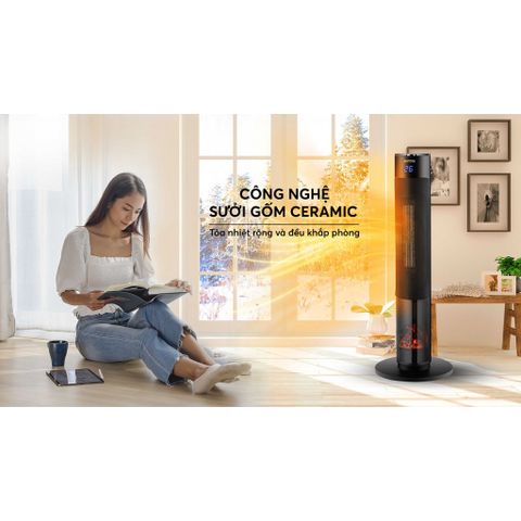 Quạt sưởi gốm Ceramic Mutosi MCH-2000L
