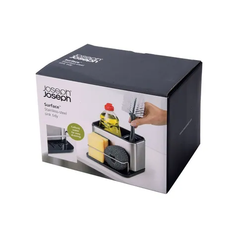 Hộp đựng dụng cụ rửa chén joseph joseph surface stainless steel sink tidy