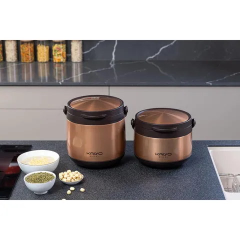 Nồi ủ chân không Kaiyo KTC30Y màu vàng đồng 3L