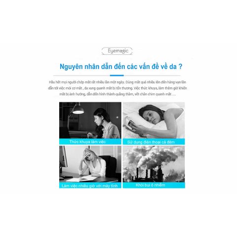 Máy massage mắt giảm quầng thâm, trẻ hoá da công nghệ điện từ trường, bổ xung ION, ánh sáng Photon xanh đỏ NanoTime F52E
