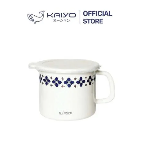 Nồi đa năng tráng men sứ, dáng tròn Kaiyo size 15cm