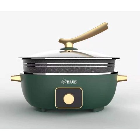 NỒI LẨU ĐIỆN ĐA NĂNG ARBER HH06LGREEN