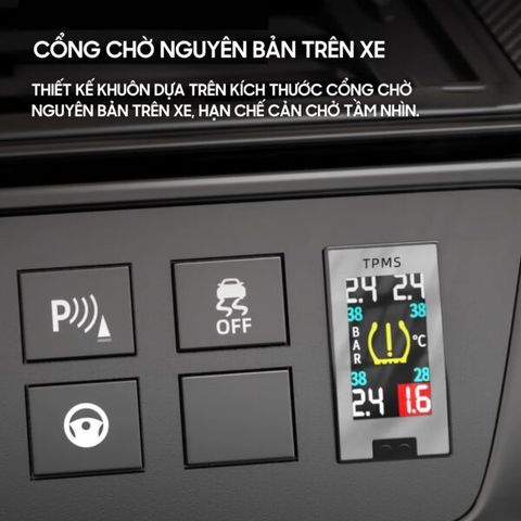 Cảm biến áp suất lốp Lifepro L632T ( cổng chờ Toyota, Mitsubishi )