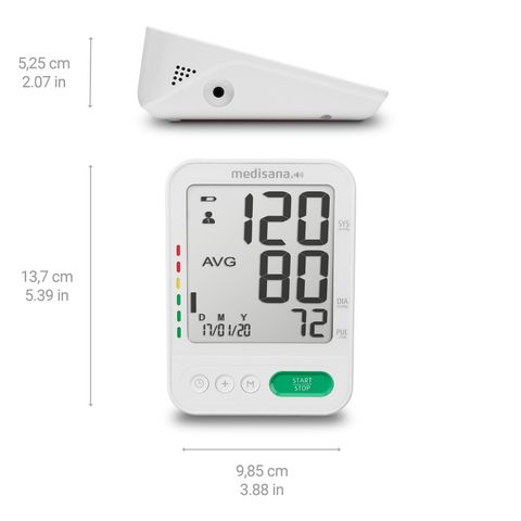Máy Đo Huyết Áp Bắp Tay Medisana BU 586 - Đọc kết quả giọng nói