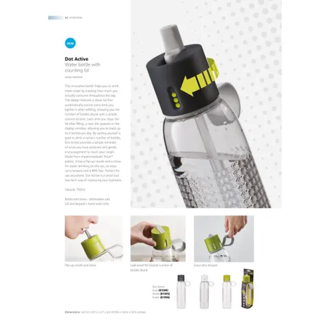 Bình Đựng Nước Joseph Joseph Dot Active 0.75 lít