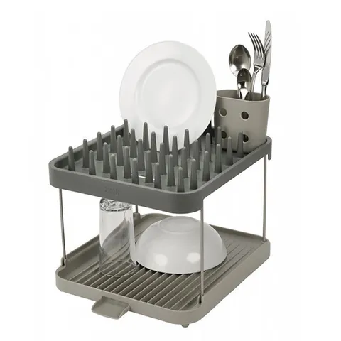 Giá úp bát đĩa 2 tầng Joseph Joseph 85150 Duo 2-Tier Dish Rack - Grey
