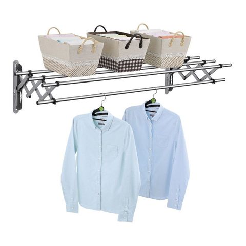 Giàn phơi gắn tường thu gọn inox Wellex Hàn Quốc JR4100