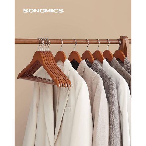 Bộ 20 móc treo đồ bằng gỗ Songmics