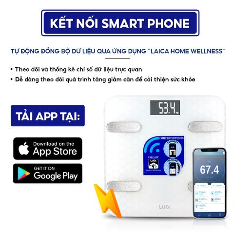 Cân điện tử thông minh LAICA PS7011