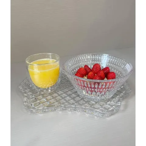 Đĩa pha lê Bohemia Crystal Diamond Cut 30.5cm