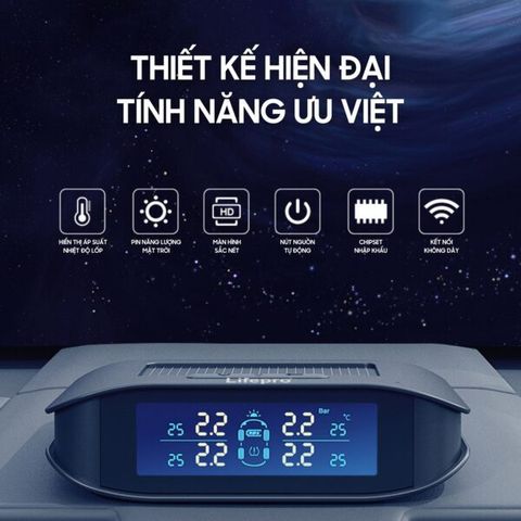 Cảm biến áp suất lốp ô tô Lifepro L638