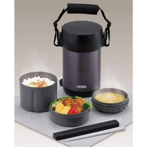 HỘP CƠM GIỮ NHIỆT 3 NGĂN THERMOS JBG-2000 NỘI ĐỊA NHẬT 736710