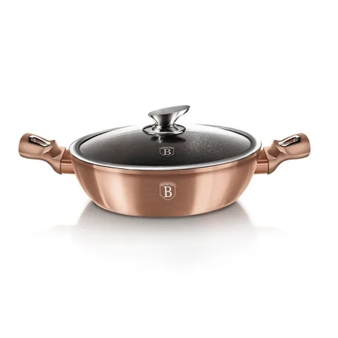 Nồi chảo có nắp 2 quai cầm Berlinger Haus BH/1519N 28cm - màu rose gold 736731