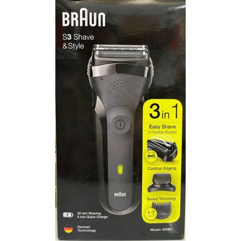 – Hãng sản xuất: Braun – Model: 300BT – Màu sắc: Đen – Loại Pin: Ni-MH – Dung lượng pin: 30 phút – Sạc nhanh: 5 phút – N
